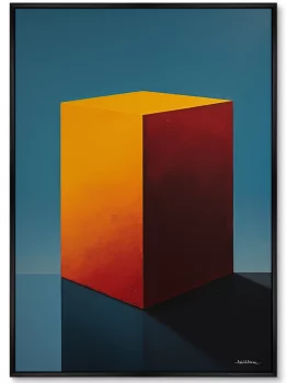 Набор из двух постеров на холсте Cubes the volumetric 75X105 / 75X105 CM