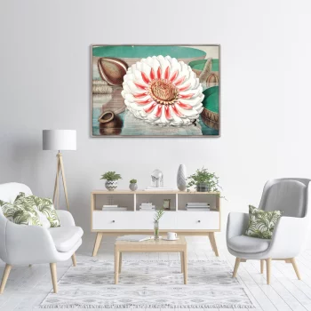Постер A gigantic water lily in bloom 105X75 CM