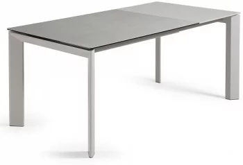 Раскладной стол Atta 120-180X80X76 CM серый на сером каркасе