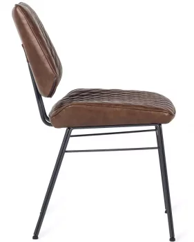 Стул в стиле ретро Brighton 44X60X85 CM коричневый цвет