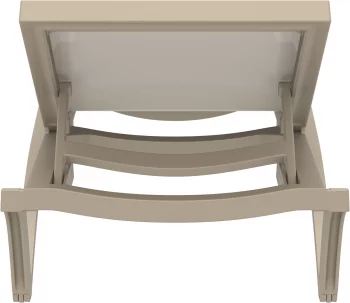 Шезлонг-лежак Pacific 193X68X35 CM бежевый