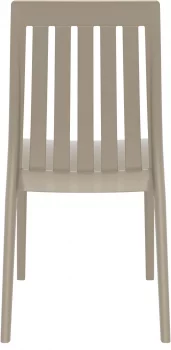 Стул пластиковый Soho 45X55X89 CM бежевого цвета