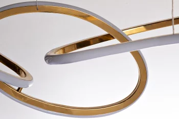Подвесная люстра Flow золото 28X120 CM