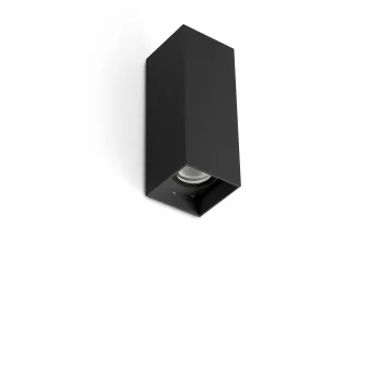 Уличный настенный светильник KOV черный LED 2x6W 3000K 14°/23° 8X8X21.2 CM