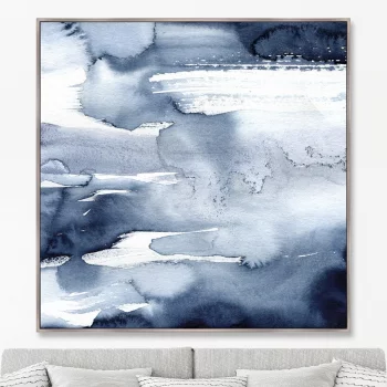 Постер на холсте Clouds over the river 105X105 CM