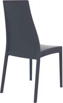 Стул пластиковый Miranda 45X56X94 CM серый