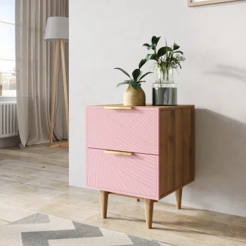 Тумбочка прикроватная Line 40X35X55 CM pink