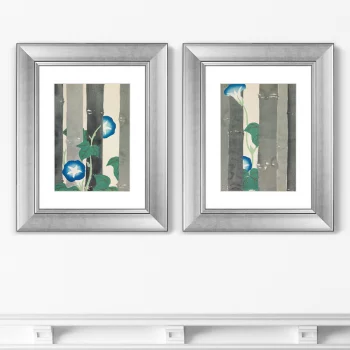 Диптих Morning glories from Momoyogusa Flowers 41X51 / 41X51 CM