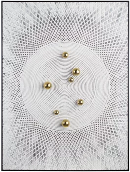 Панно из дерева с объемными элементами Sand 75X100 CM