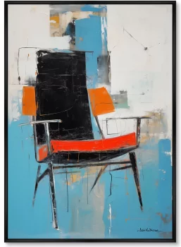 Постер на холсте Chair collection 75X105 CM