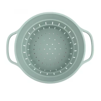 Дуршлаг складной силиконовый smart helper, D25,5 см, шалфей