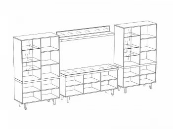 Композиция Kristal 339X24/44X165 CM