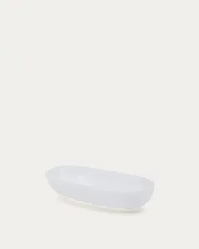 Белое сервировочное блюдо Eval 25X10X5 CM