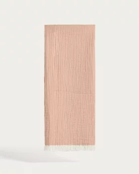 Хлопковый муслиновый плед с двуцветной бахромой Nafine 130X170 CM