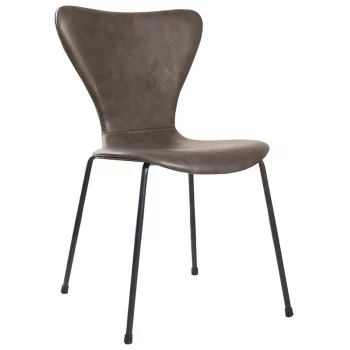 Стул Seven Leather 47X52X80 CM коричневый