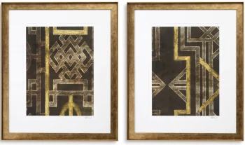 Композиция из двух постеров Trellis Pattern by Ethan Harper 79X94 / 79X94 CM