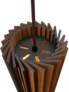 Подвесной светильник направленного света Rotor 33X12X12 CM дуб
