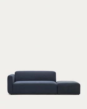 Двухместный модульный диван Neom с модулем спинки, синий 244X89X78 CM