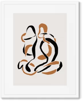 Комплект из двух постеров Calligraphic love 42X52 / 42X52 CM