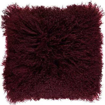 Подушка из меха тибетской козы Tibetan 40X40 CM Burgundy