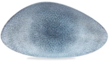 Тарелка треугольная Raku Topaz Blue 35X19 CM