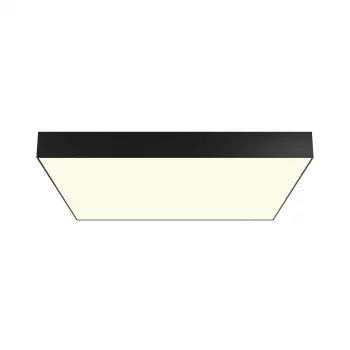 Потолочный светильник Zon черный квадратный 600x600