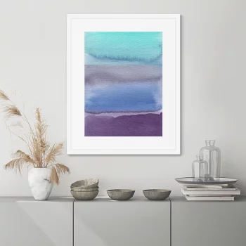 Постер в раме Layers of a landscape 42X52 CM