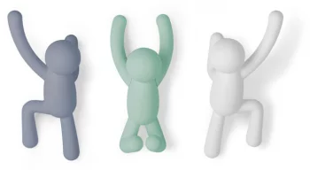 Вешалки-крючки Buddy 3 шт разноцветные мятные