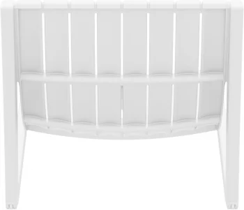 Шезлонг пластиковый Slim 180X72X70 CM белый