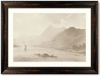 Постер View of the Rhine 81X61 CM