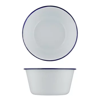 Салатник 1500 мл d 18,6 см h9,4 см Blue Rim эмалированая сталь SUNNEX [1]