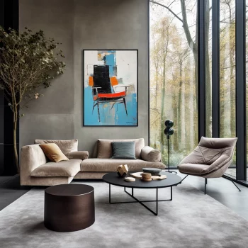 Постер на холсте Chair collection 75X105 CM