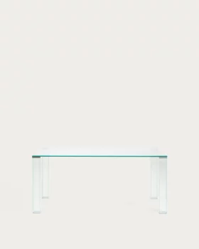 Обеденный стол из прозрачного закаленного стекла Adularia 160X90X75 CM