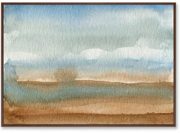 Репродукция на холсте Valley landscape in July 105X75 CM