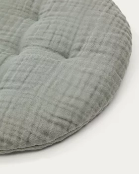 Зелёная подушка Laily из 100% хлопка 30X30X3 CM