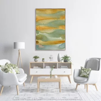 Постер The river bank and the hills beyond 75X105 CM