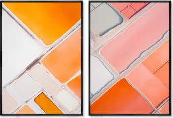 Набор из двух постеров на холсте Salt lakes 75X105 / 75X105 CM