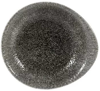 Тарелка Raku Quartz Black 19X17 CM
