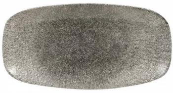 Блюдо Raku Quartz Black 30X15 CM
