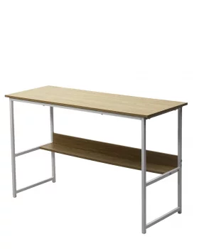 Компьютерный стол LUCIA H475 дуб натуральный / белый каркас M-city
