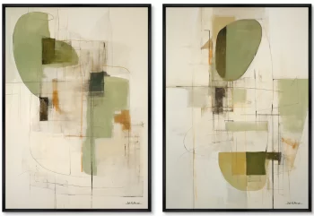 Набор из двух постеров на холсте Through the Space of Being 75X105 / 75X105 CM