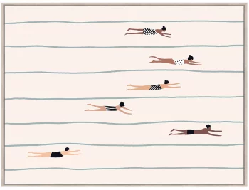 Постер Swimmers 120X90 CM