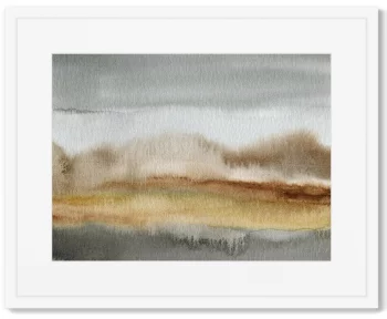 Постер в раме Autumn landscape 52X42 CM