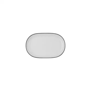 Modest Black Блюдо овальное 18см ID Fine [12]