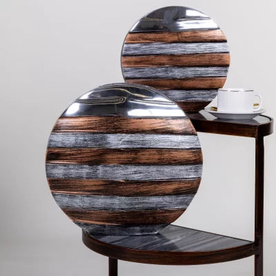 Ваза металлическая Stripes 25X5X22 CM 4