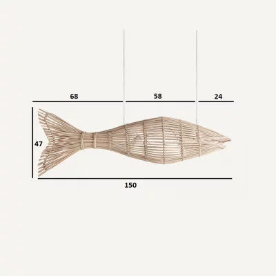 Подвесной светильник FISH 50X180X104 CM 7