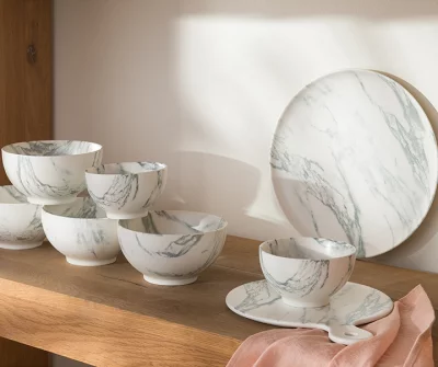 Набор из двух тарелок Marble Ø26 CM 3