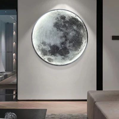 Настенный декоративный светодиодный светильник Moon 30X4X30 CM 9
