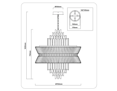Подвесная люстра Ambrella Light LH41023 3