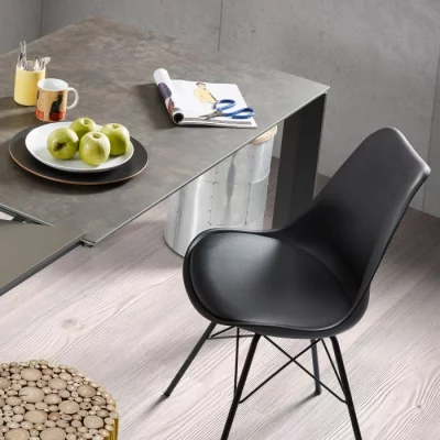 Стильный стул Lars 86X48X56 CM черный 9